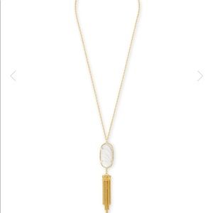 Kendra Scott Gold Rayne Necklace In Ivory Pearl